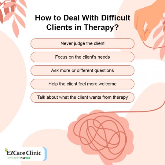 How To Deal With 7 Types Of Difficult Clients In Therapy EZCare Clinic