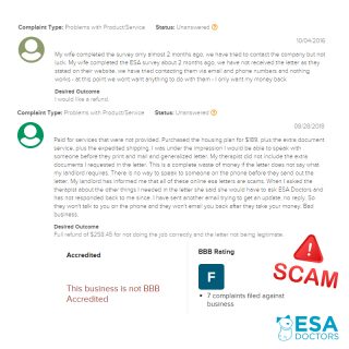ESA Scam