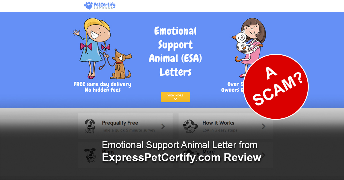 Emotional Support Animal Letter Review| ExpressPetCertify.com