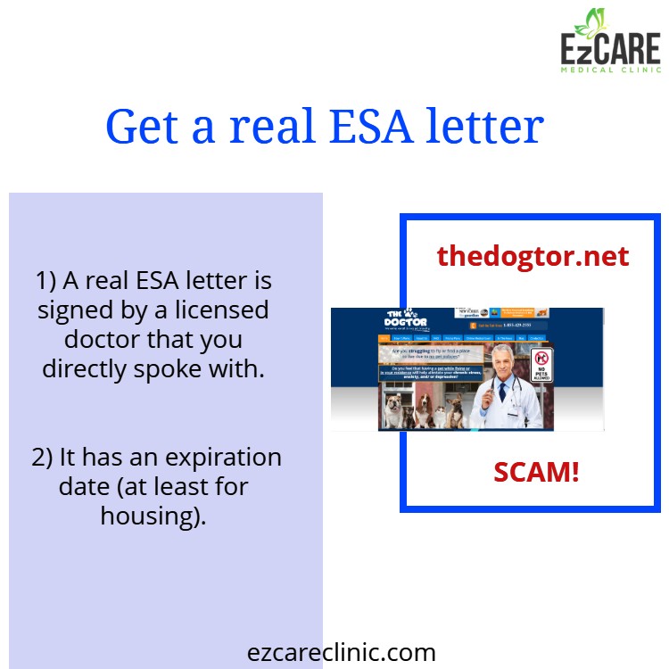 Fake ESA letter