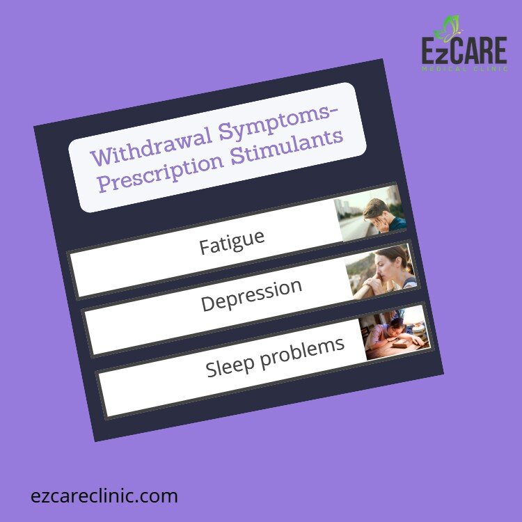  Withdrawal symptoms- Prescription stimulants