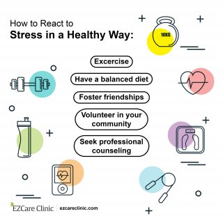 Healthy ways to react to stress 