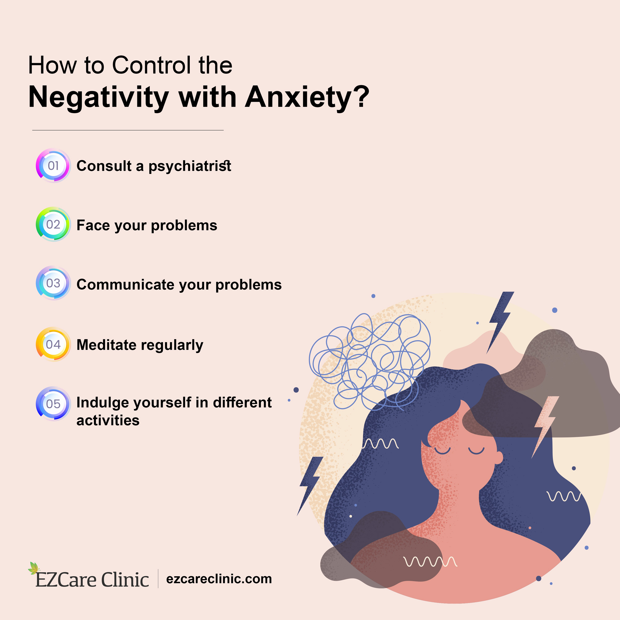 10 Practical Methods for Coping With Anxiety - EZCare Clinic