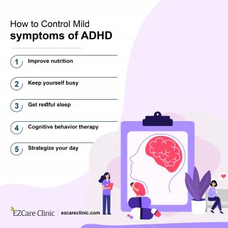 How to control ADHD mild symptoms