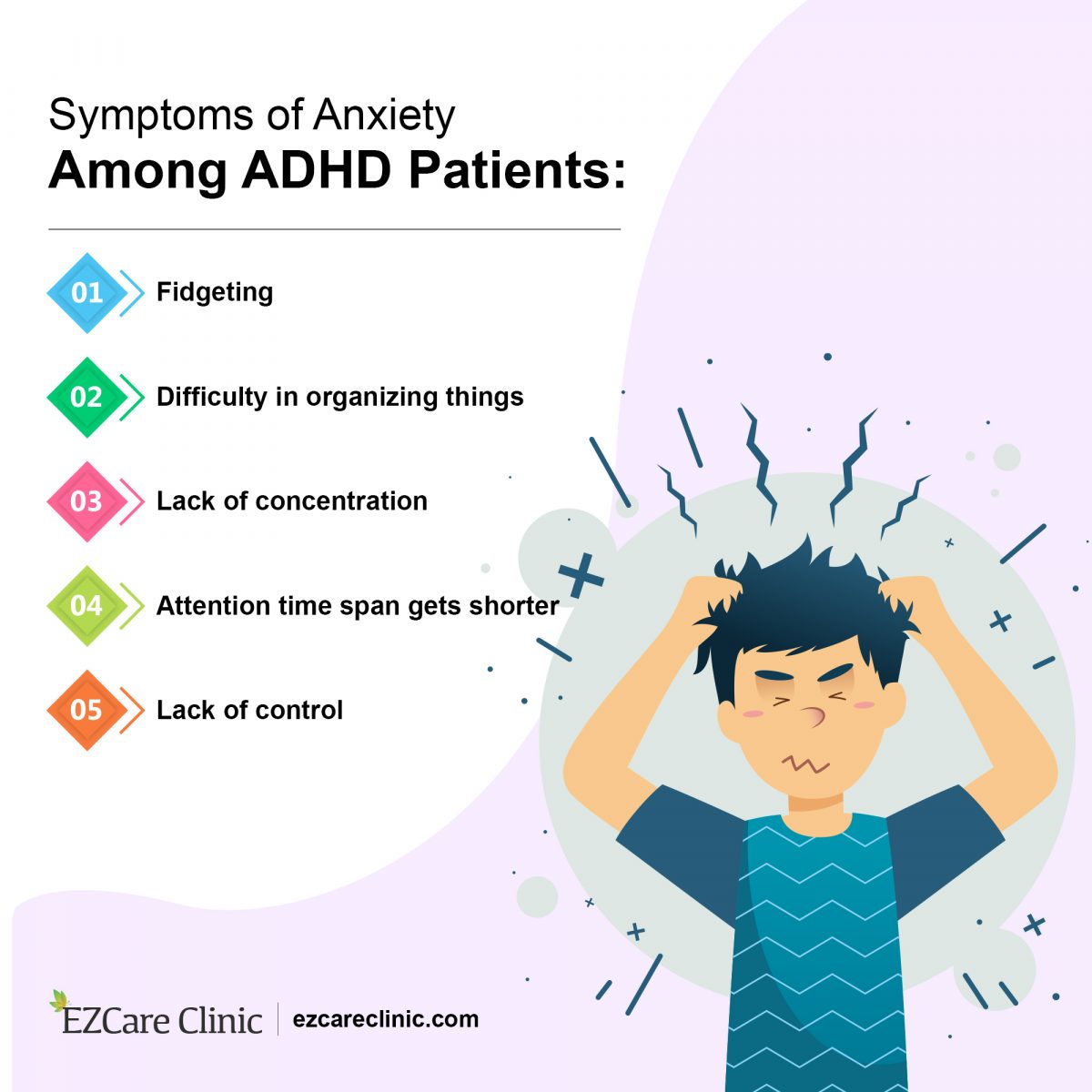 5 Emotions That Trigger Anxiety Among ADHD Patients - EZCare Clinic