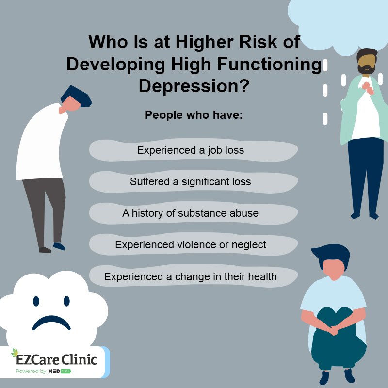 Who is at the risk of high functioning depression 