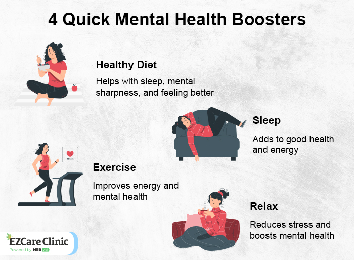 4 Quick Mental health Boosters