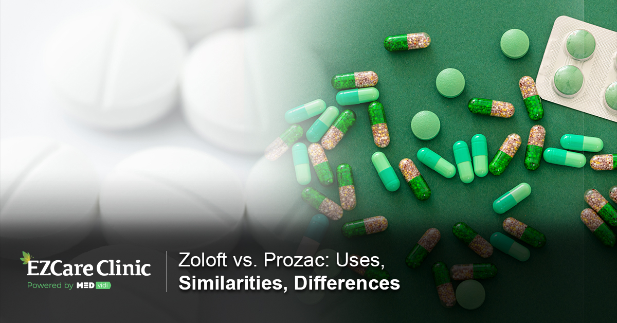 Difference Between Zoloft And Prozac EZCare Clinic   Zoloft Vs Prozac Uses Similarities Differences Ffacebook Image 