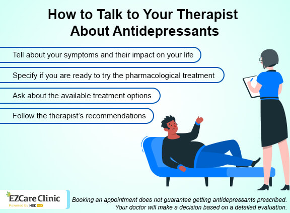 How to ask for antidepressants